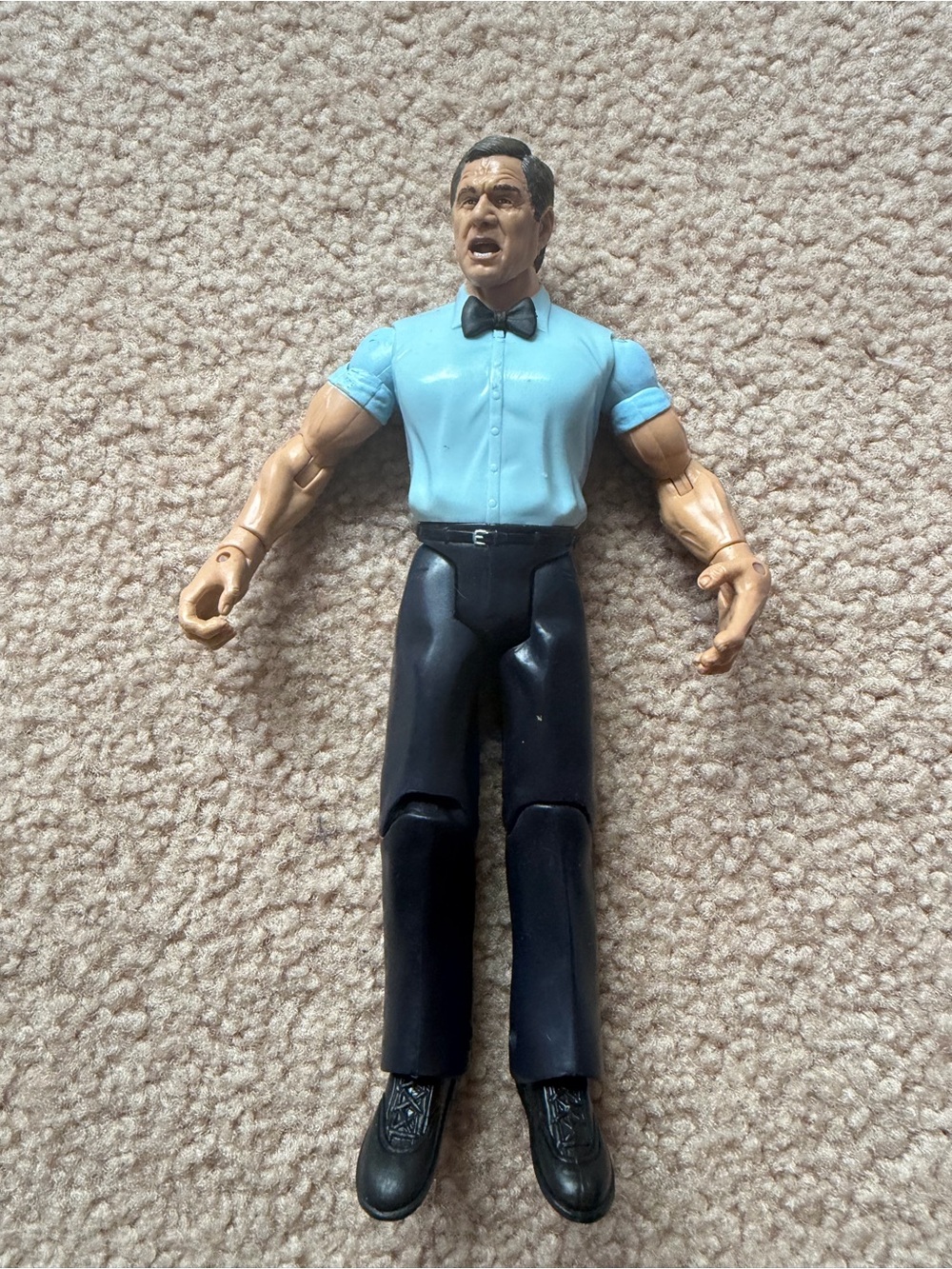 Jakks Rocky II  Lou Fillipo Boxing Referee Action Figure Wwe 2003